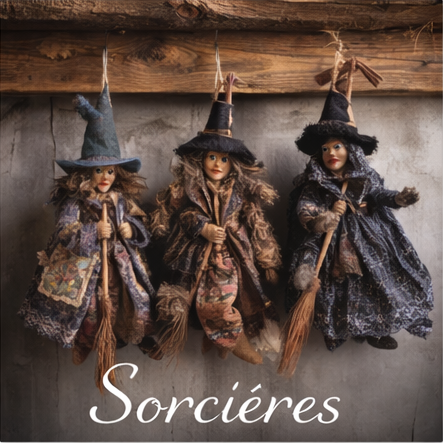 section sorcières décoratives boutique sabbat des sorcières